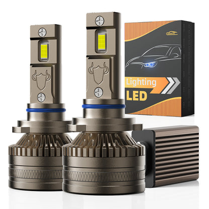 L1 9005/HB3 LED Headlight Bulb 120W 6500K 16000LM IP68 Cool White 2Pcs