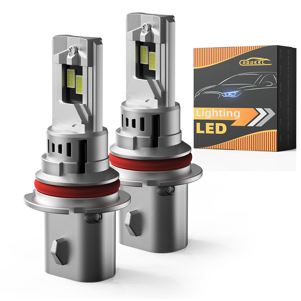 V1 9007/HB5 LED Headlight Bulb 80W 6500K 10000LM IP68 Cool White 2Pcs