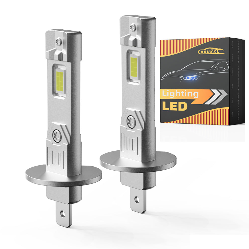 V1 H1 LED Headlight Bulb 80W 6500K 10000LM IP68 Cool White 2Pcs