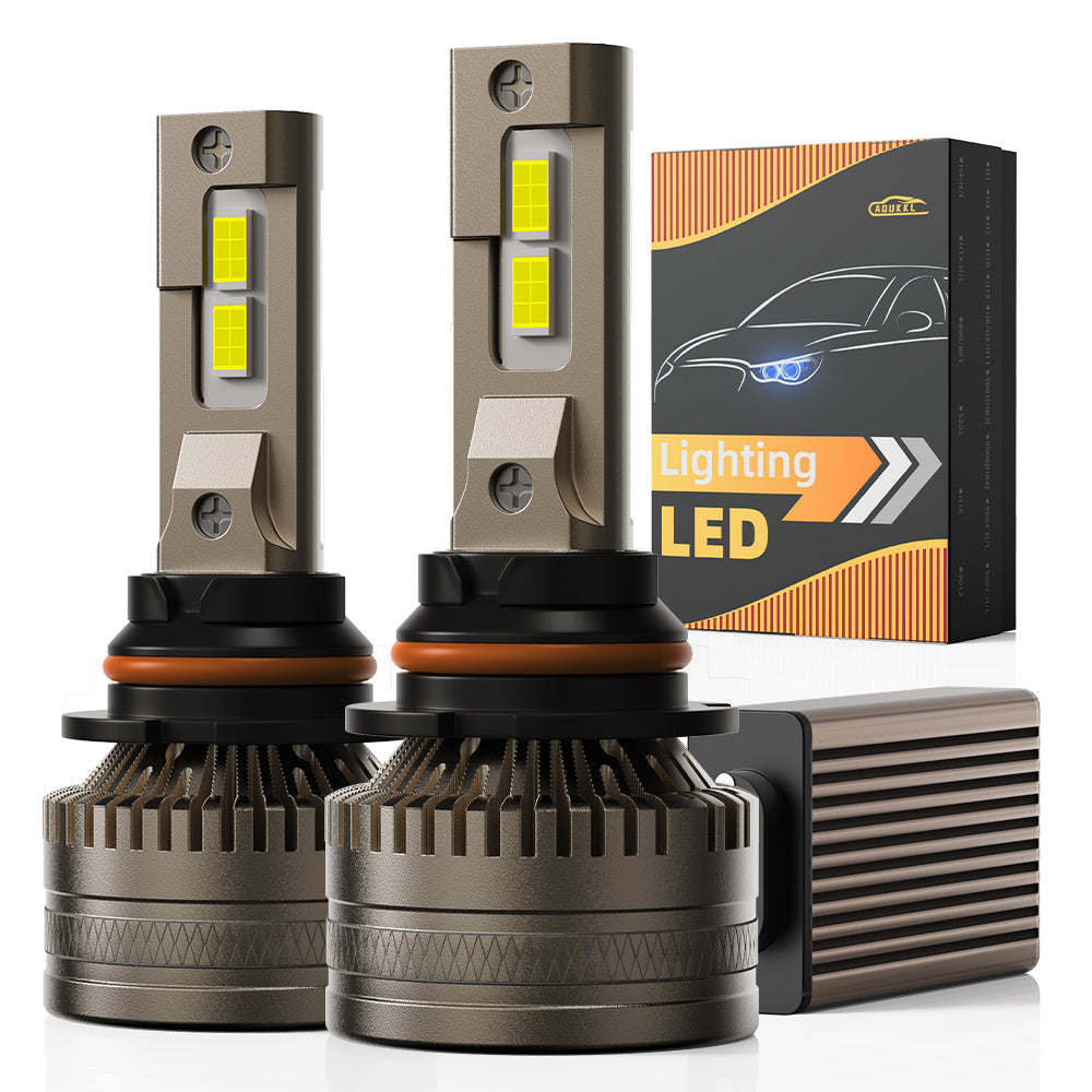 L1 9007/HB5 LED Headlight Bulb 120W 6500K 16000LM IP68 Cool White 2Pcs