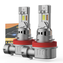 V1 H11/H9/H8 LED Headlight Bulb 80W 6500K 10000LM IP68 Cool White 2Pcs