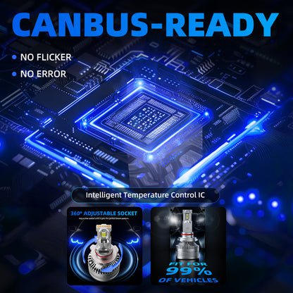 2004-2012 Chevrolet Colorado Headlight LED Bulbs 160W 6500K 20000LM IP68 Cool White 2Pcs