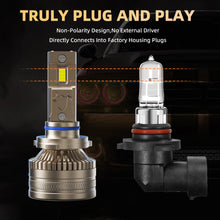 L1 9005/HB3 LED Headlight Bulb 120W 6500K 16000LM IP68 Cool White 2Pcs