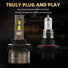 L1 H13/9008 LED Headlight Bulb 120W 6500K 16000LM IP68 Cool White 2Pcs