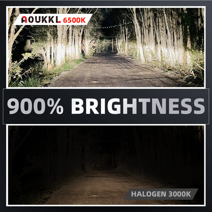V1 9005/HB3 LED Headlight Bulb 80W 6500K 10000LM IP68 Cool White 2Pcs